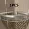 No Drill Aluminum Bathroom Shelf Corner Shower Storage Organizer 3