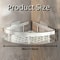 No Drill Aluminum Bathroom Shelf Corner Shower Storage Organizer 7
