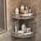 No Drill Aluminum Bathroom Shelf Corner Shower Storage Organizer 4