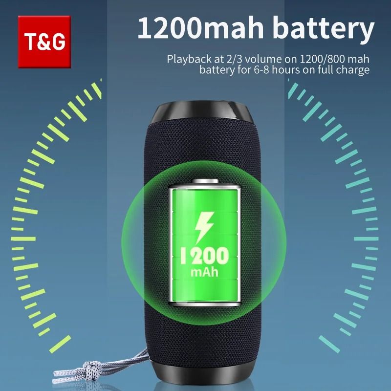 T G TG117 Portable Bluetooth Speaker Waterproof Outdoor Stereo Sound Box 10