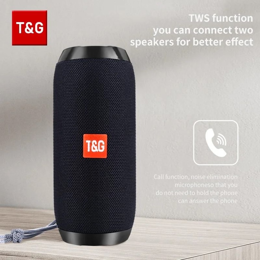 T G TG117 Portable Bluetooth Speaker Waterproof Outdoor Stereo Sound Box 8