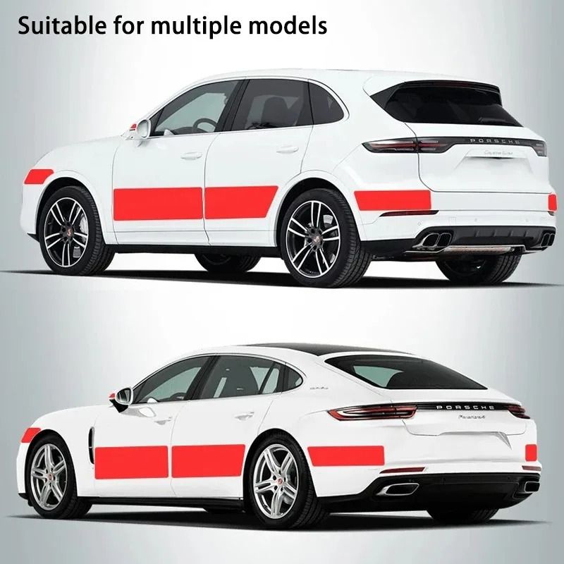 Nano Carbon Fiber Car Protective Sticker Anti Scratch Door Sill And Mirror Film 10