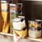 Sealed Kitchen Grain Storage Jars Moisture Proof Plastic Food Organizer Set 6