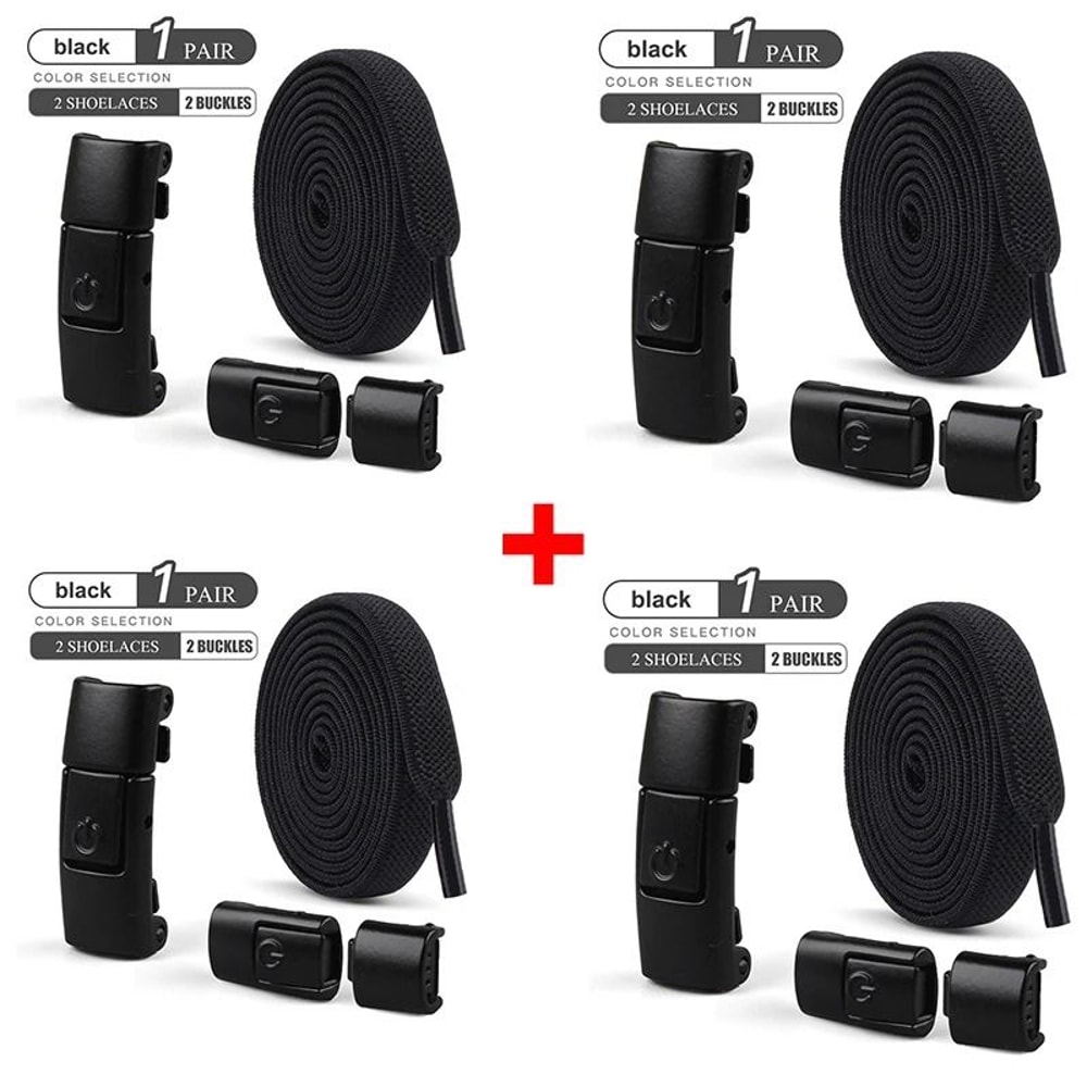 No Tie Elastic Shoelaces Press Lock 100cm Flat Shoe Laces For Kids And Adults 20