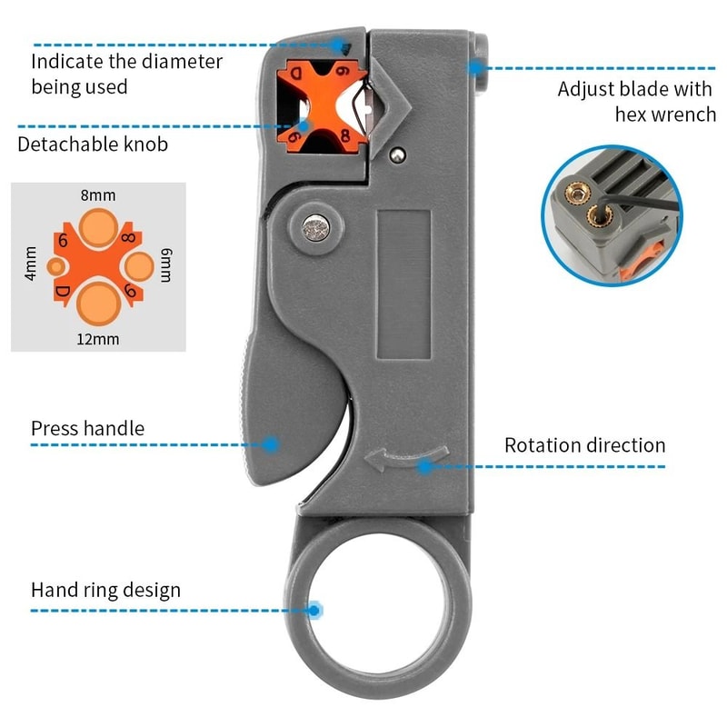Insulated Wire Stripping Pliers And Cable Stripper Tool 3