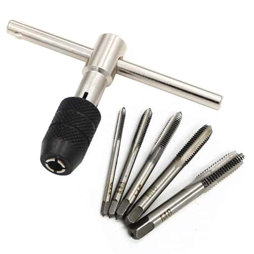 T Type Hand Tap Wrench Thread Tapping Tool Set M6 to M8