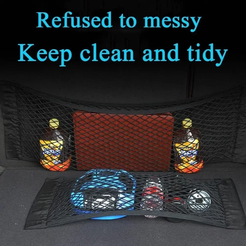 Universal Stretchable Car Storage Net Mesh Pocket Organizer 10