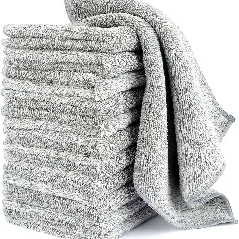 Thick Microfiber Cleaning Cloth Lint Free Absorbent Towel Set 0