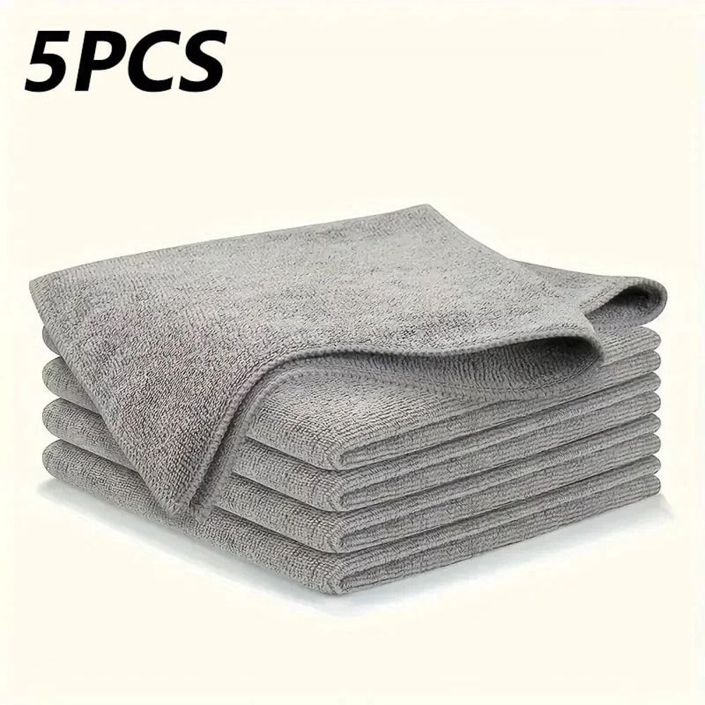 Thick Microfiber Cleaning Cloth Lint Free Absorbent Towel Set 2