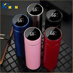 smart temperature display stainless steel vacuum thermos cup 500ml