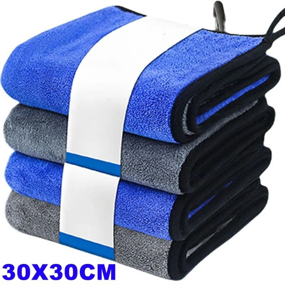 500GSM Microfiber Car Washing Towel Double Layer Quick Dry Cloth 1