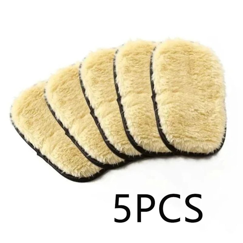 Plush Imitation Wool Car Wash Glove Thick Microfiber Cleaning Mitt 4