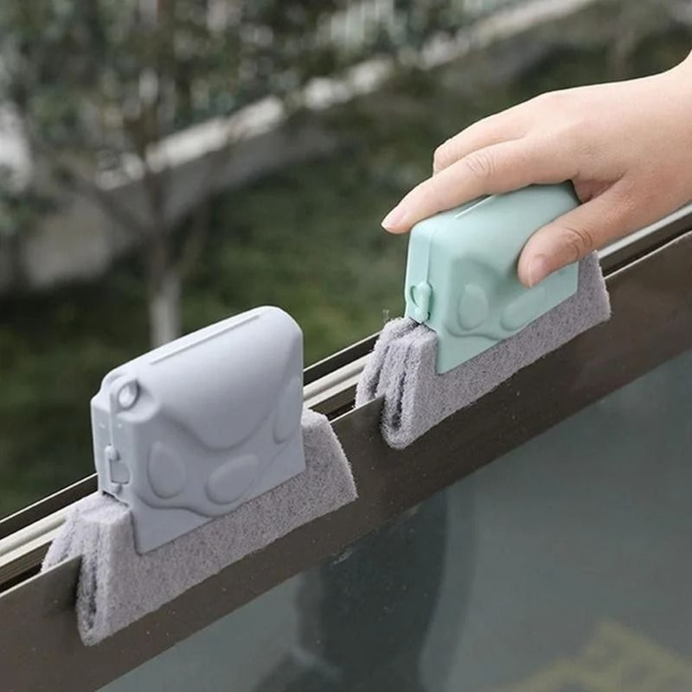 Window Groove Cleaning Brush Cloth Slot Cleaner Tool 5