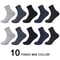 Mens Bamboo Fiber Compression Dress Socks 10 Pair Set 6