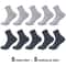 Mens Bamboo Fiber Compression Dress Socks 10 Pair Set 3