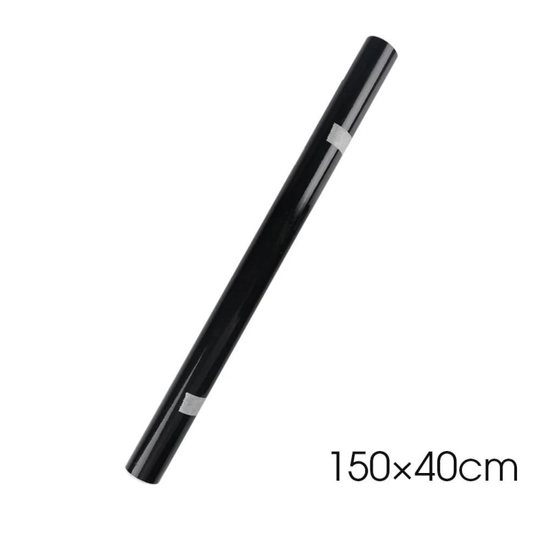 Gloss Black Car Vinyl Wrap Film Self Adhesive Auto Body Sticker 150x50cm 4