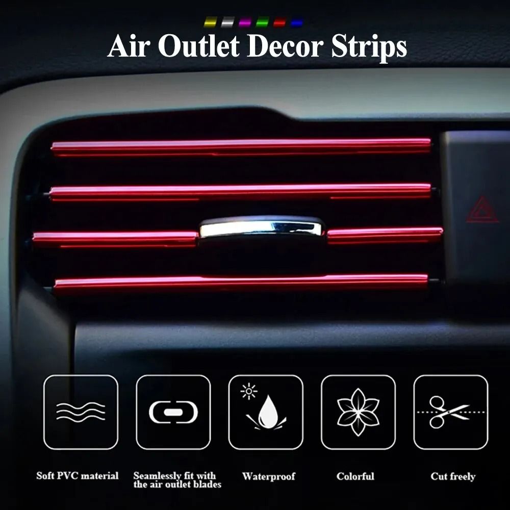 Car Air Vent U Shape Trim Decorative Moulding Strips 10 Piece Set 5
