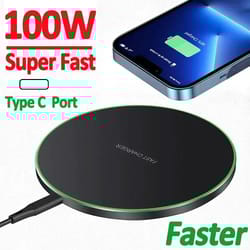 100w fast wireless charger pad universal qi charging station