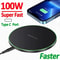 100W Fast Wireless Charger Pad Universal Qi Charging Station 0