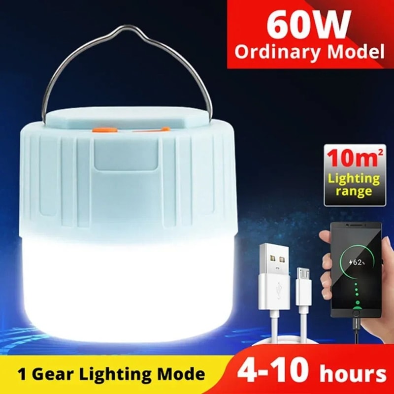 Portable LED Camping Lantern Rechargeable Outdoor Camping Light With Power Bank 0