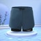Mens Quick Dry Swim Trunks Two Layer Athletic Beach Shorts 3