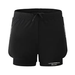 mens quick dry swim trunks two layer athletic beach shorts