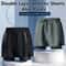 Mens Quick Dry Swim Trunks Two Layer Athletic Beach Shorts 5