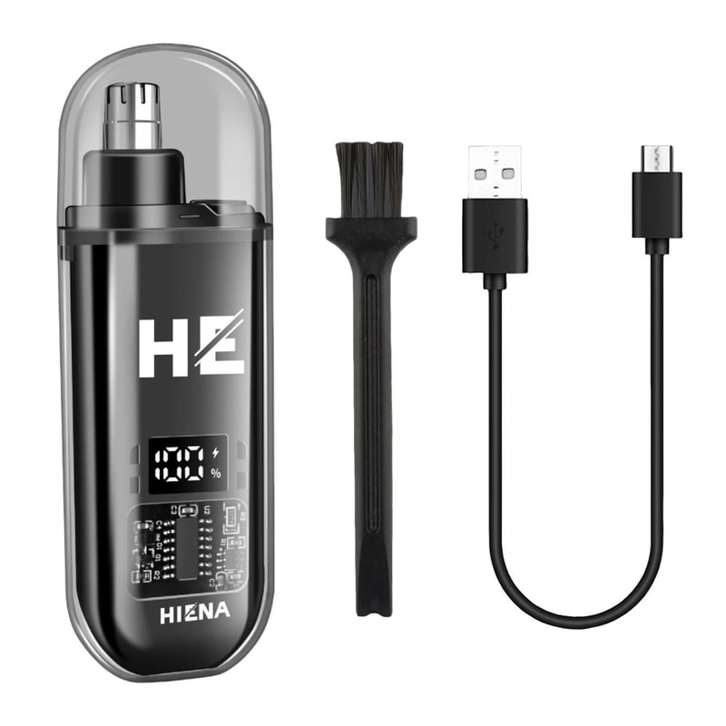 HIENA Electric Nose Hair Trimmer Rechargeable Mini Nose And Ear Grooming Tool 3
