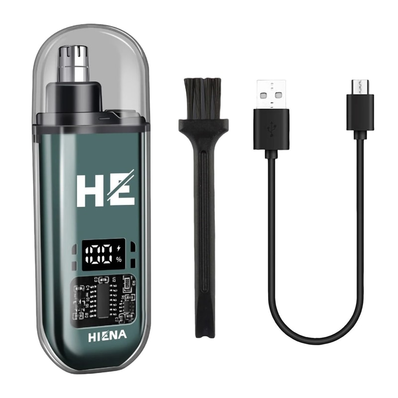 HIENA Electric Nose Hair Trimmer Rechargeable Mini Nose And Ear Grooming Tool 2