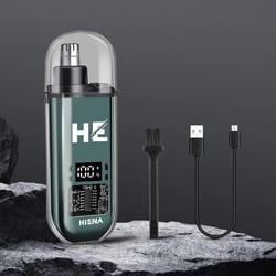 hiena electric nose hair trimmer rechargeable mini nose and ear grooming tool