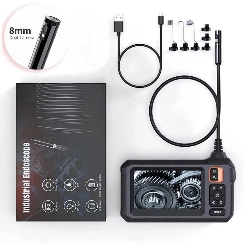 HD Industrial Endoscope Camera 1080P Pipe Inspection Camera With IPS Screen 2