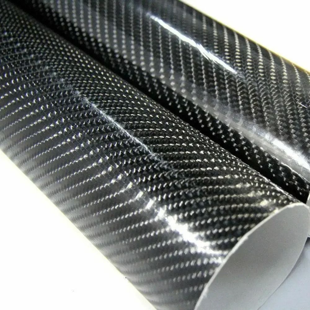 7D Carbon Fiber Vinyl Wrap Glossy Car Styling Film Roll 0