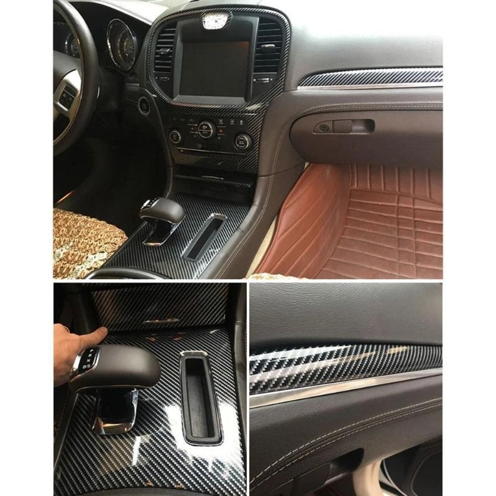 7D Carbon Fiber Vinyl Wrap Glossy Car Styling Film Roll 4