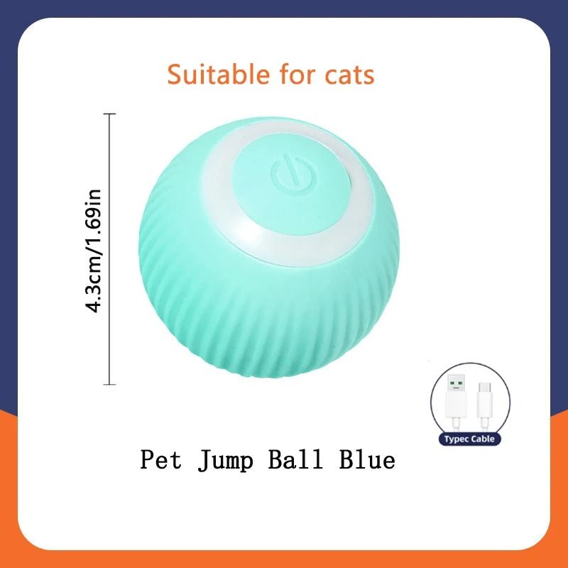 Smart Interactive Dog Toy Ball Automatic Moving Electronic Pet Toy 9