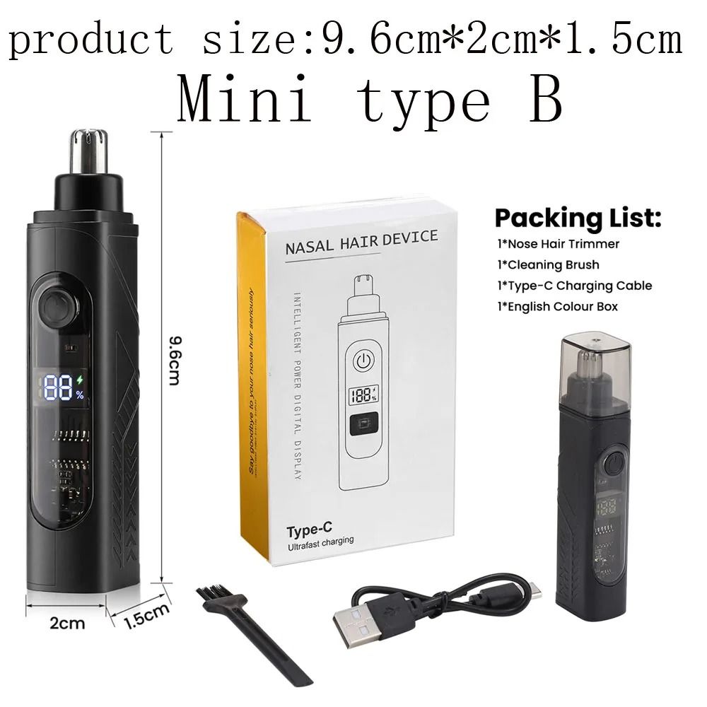 Electric Nose Hair Trimmer High Speed Facial Hair Remover For Men And Women 2