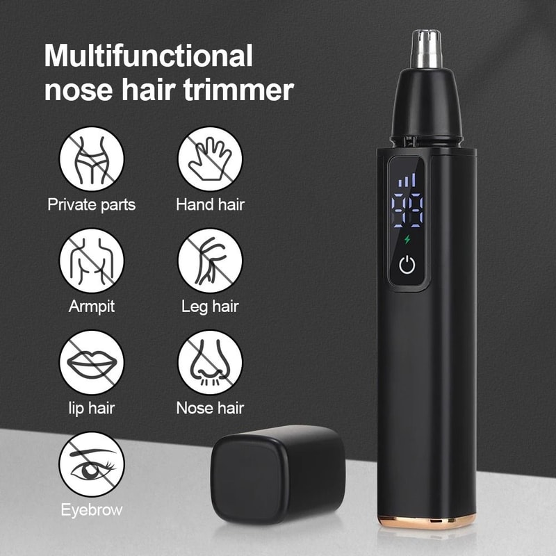 Electric Nose Hair Trimmer High Speed Facial Hair Remover For Men And Women 9