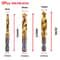 Titanium Coated Metric Tap Drill Bit Set Hex Shank Thread Tapping Tool 10