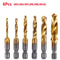 Titanium Coated Metric Tap Drill Bit Set Hex Shank Thread Tapping Tool 13