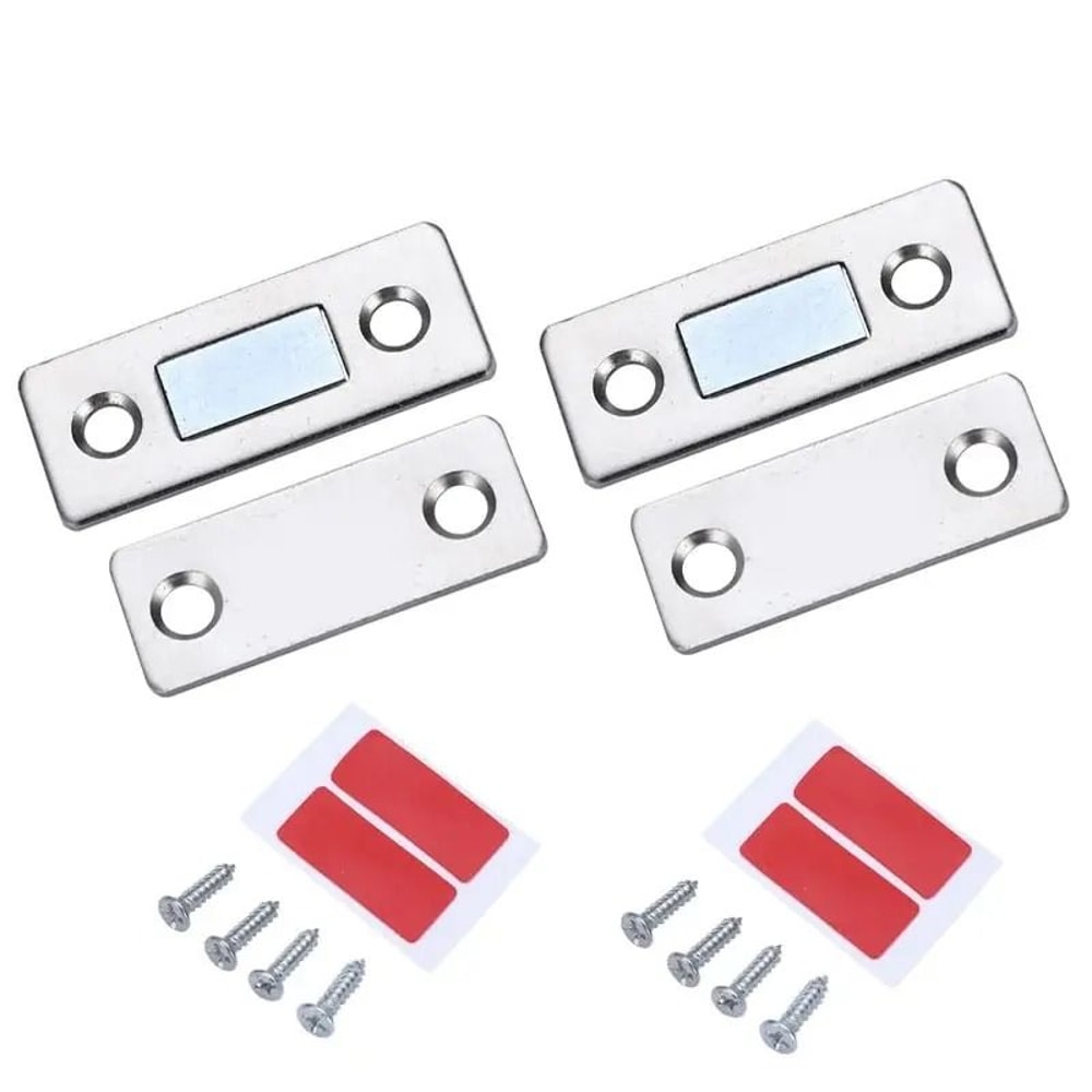 Ultra Thin Magnetic Cabinet Catch Adhesive Door Latch Set 1