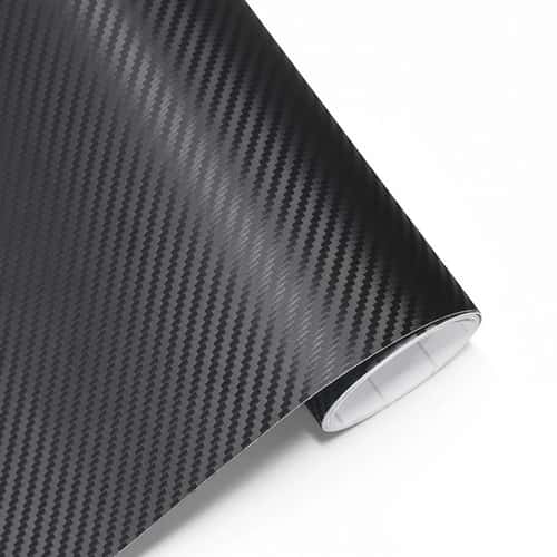 3D Carbon Fiber Vinyl Wrap Black Car and Motorcycle Body Styling Film