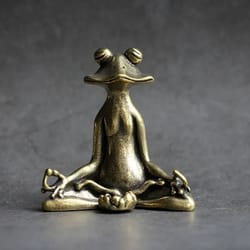 pure copper frog incense holder retro zen tea table ornament