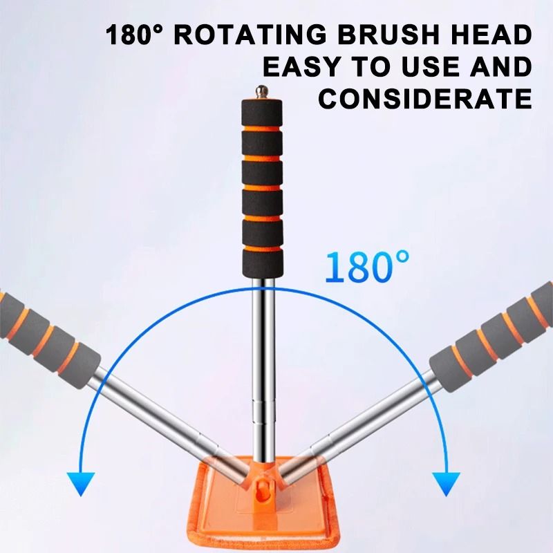 SEAMETAL Telescopic Windshield Defogging Brush Car Glass Cleaning Tool 3