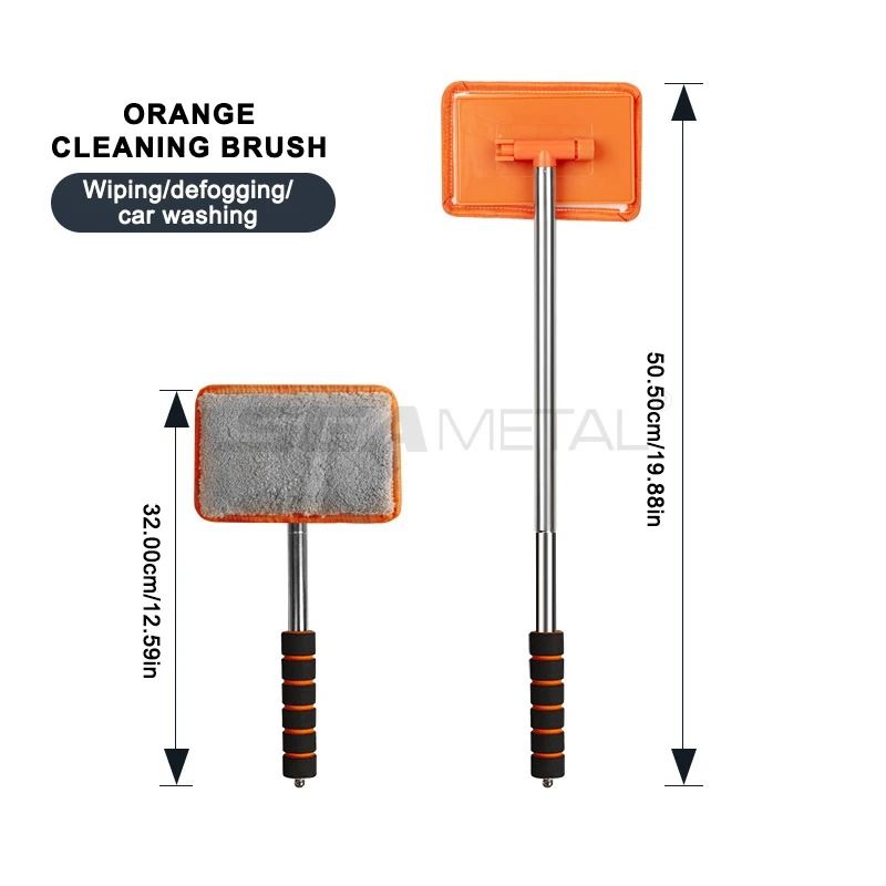 SEAMETAL Telescopic Windshield Defogging Brush Car Glass Cleaning Tool 1