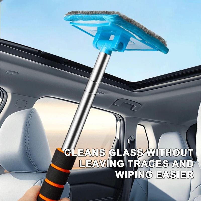 SEAMETAL Telescopic Windshield Defogging Brush Car Glass Cleaning Tool 8