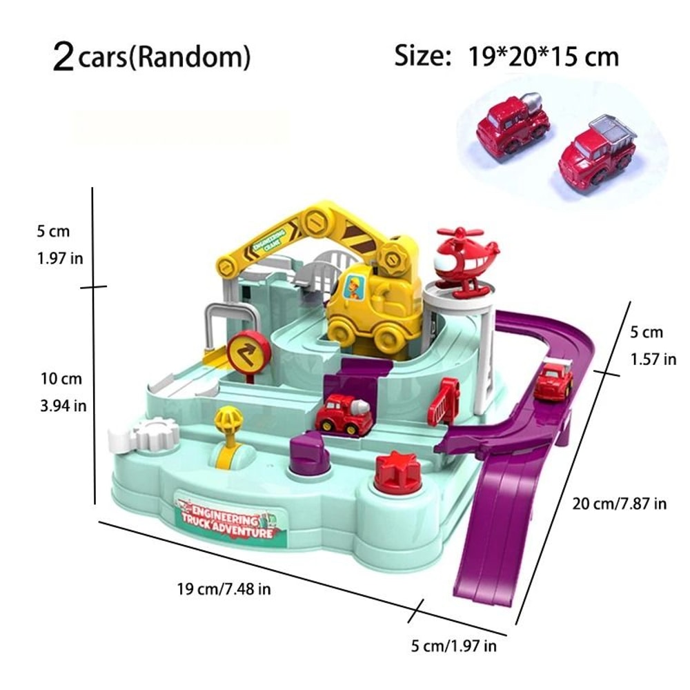 Racing Rail Car Track Adventure Educational Toy For Kids 0