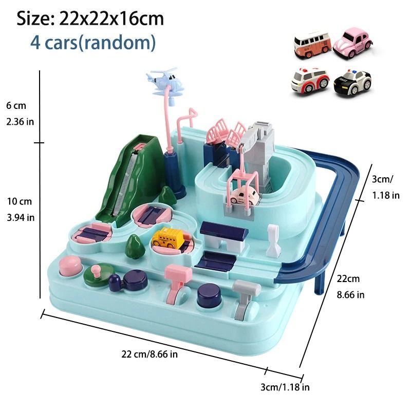 Racing Rail Car Track Adventure Educational Toy For Kids 2