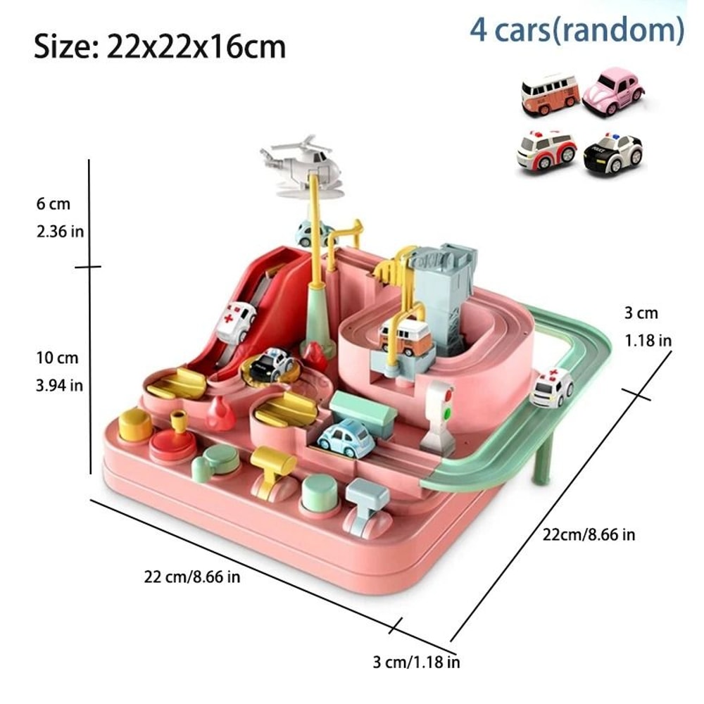 Racing Rail Car Track Adventure Educational Toy For Kids 7