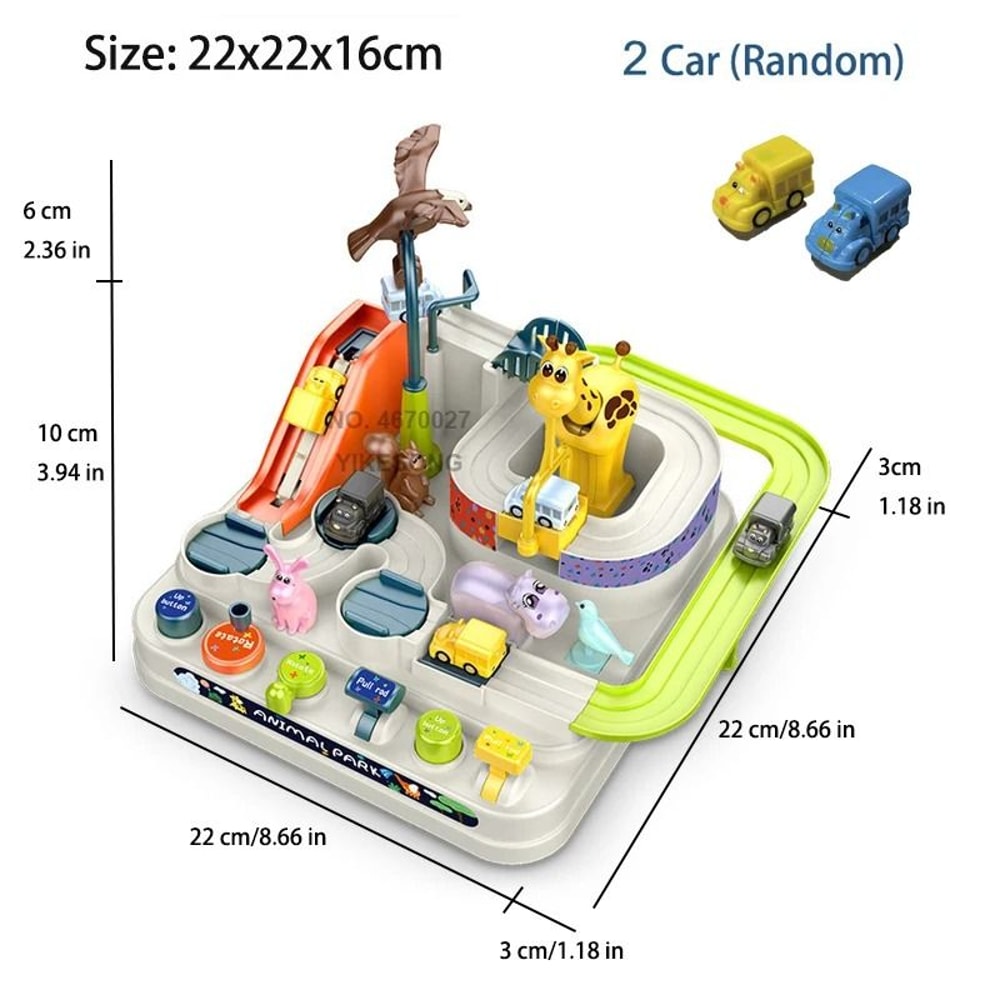 Racing Rail Car Track Adventure Educational Toy For Kids 13