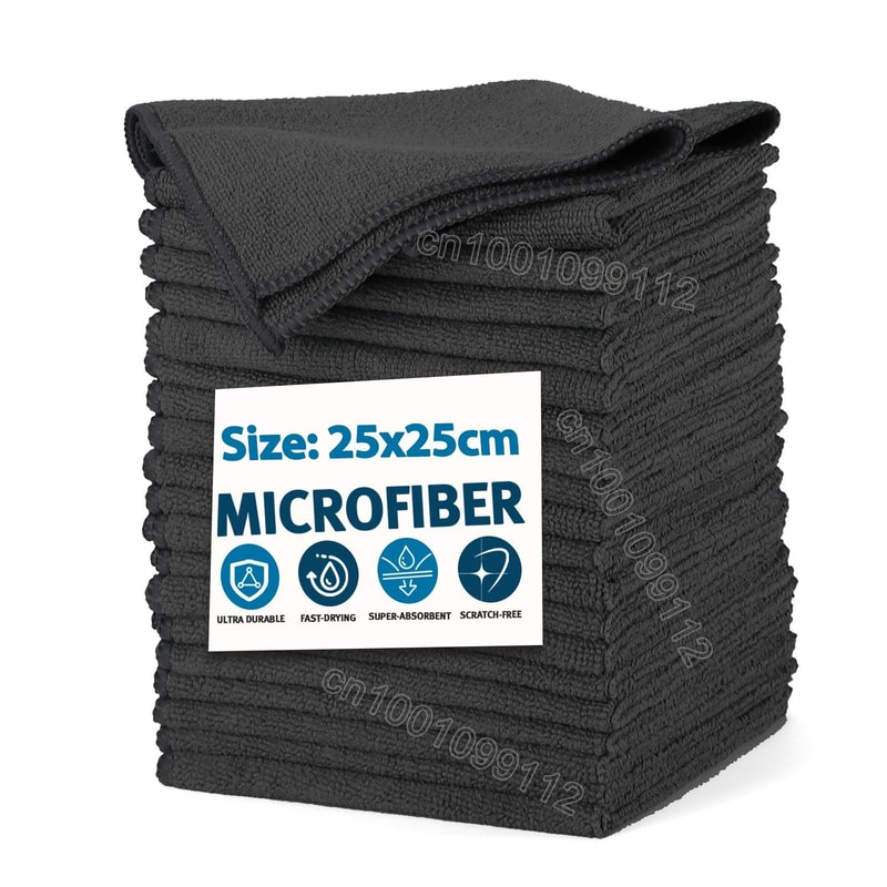 Microfiber Cleaning Cloth Absorbent Towel Set For Home And Car Cleaning 2