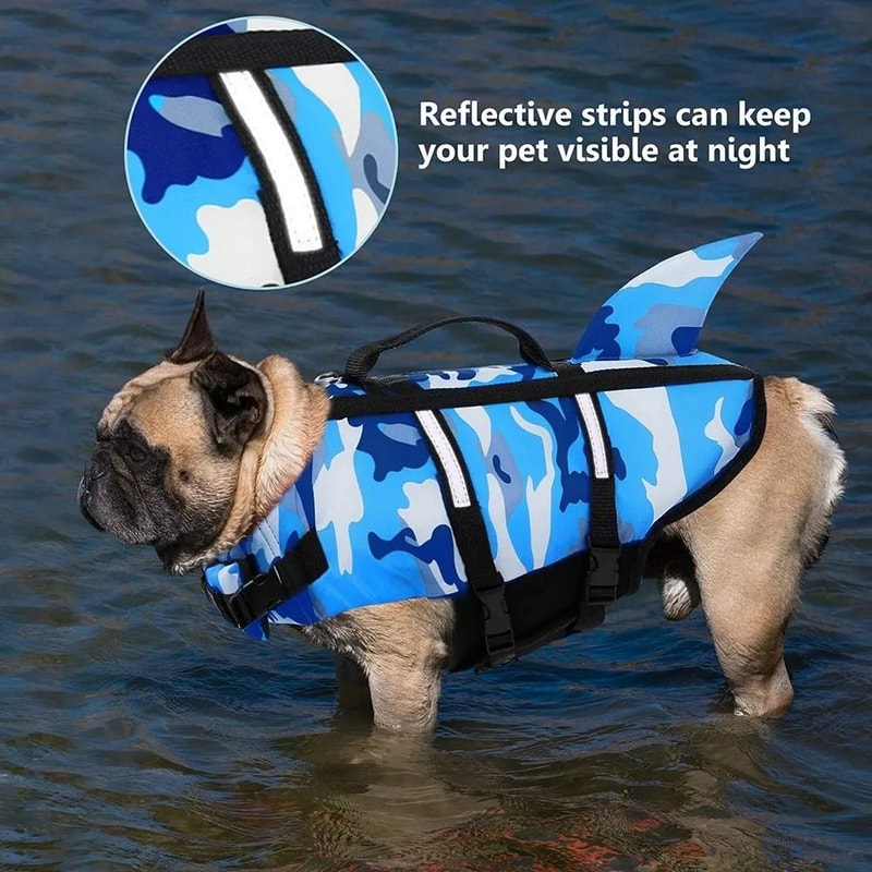 Dog Life Jacket Swim Vest Adjustable Pet Swimming Safety Vest 6